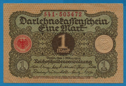 DEUTSCHES REICH 1 MARK 01.03.1920  # 541.503472 P# 58  DARLEHENSKASSENSCHEIN - Reichsschuldenverwaltung