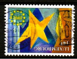 Luxembourg, Luxemburg, 1992,  Y&T 1255, MI 1305, EUROPÄISCHER BINNENMARKT,  GESTEMPELT,  Oblitéré - Gebruikt