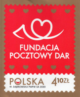 POLAND 2020 POLISH POST OFFICE SPECIAL LIMITED EDITION FOLDER: POLISH POST OFFICE POSTAL GIFT FOUNDATION CHARITY HELP - Storia Postale