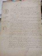 Luxembourg Act Notaire 1826 Lintgen - ...-1852 Préphilatélie