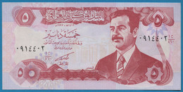 IRAQ 5 Dinars 1992  P# 80c Saddam Hussein - Irak