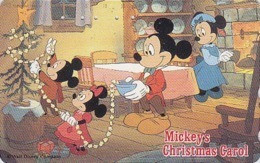 JAPAN - TC JAPON / 110-149075 - DISNEY - Série NOEL 4/25 -Sapin Guirlande - CHRISTMAS Series MICKEY Phonecard - Disney