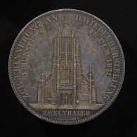 RARE : Allemagne / Germany, Karl I (Ulm Cathedral), 2 Thaler, 1871, Wurttemburg, Argent (Silver), SUP (AU) - Taler Et Doppeltaler