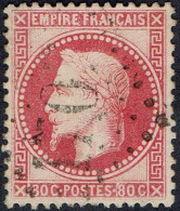 YT N° 32  Empire Français 80 C Rose - Obli. GC 170 Arnac-Pompadour (18) - 1863-1870 Napoléon III Lauré