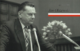 POLAND 2022 POLISH POST OFFICE LIMITED EDITION FOLDER: JAN OLSZEWSKI 1ST POLISH PRIME MINISTER POST COMMUNISM SOLIDARITY - Brieven En Documenten