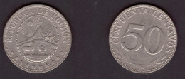 BOLIVIA   50 CENTAVOS 1967 (KM # 190) #7470 - Bolivia