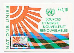 MC 158651 UNITED NATIONS - Genf - 1981 - Neue Und Erneuerbare Energiequellen - Maximum Cards