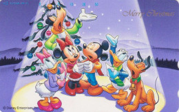 TC JAPON / 110-180835 - DISNEY Série NOEL 15/25 - CHRISTMAS Series MICKEY MINNIE JAPANfree  Phonecard - NAVIDAD  Sapin - Disney