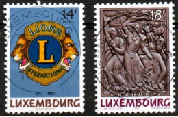 LUXEMBOURG, LUXEMBURG 1992,  MI 1295 - 1296, YT 1245 - 1246, JAHRESEREIGNISSE,   GESTEMPELT, OBLITÉRÉ - Gebraucht