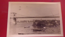 45  PHOTO SULLY SUR LOIRE PONT CIRCA 1935 EMBARCATIONS PENICHE - Sully Sur Loire