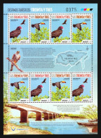 BIRD NEW ISSUE 2018 URUGUAY STAMP SHEET MNH SET TOUCAN CROW VOGEL AVES BRIDGE - Picchio & Uccelli Scalatori