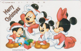 TC JAPON / 110-193362 - DISNEY - Série N° 16/25 - Mickey Minnie En PERE NOEL - CHRISTMAS JAPAN Free Phonecard - NATALE - Disney