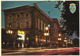 TORINO, PORTA NUOVO RAILWAY STATION BY NIGHT, BUILDING, ITALY - Stazione Porta Nuova