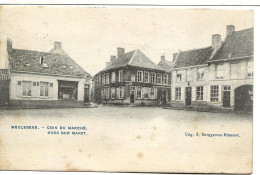 MEULEBEKE  HOEK DER MARKT Uitg. Bruggeman - Minnaert 1908 Stempel 226 D1 - Meulebeke