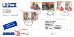 Poland Registered Cover Sent To Denmark Blonie 7-7-2003 Topic Stamps - Cartas & Documentos