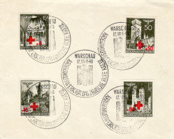 POLAND GENERAL GOVERNMENT 1940 MiNr 52 - 55 FDC COVER - General Government