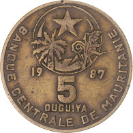 Monnaie, Mauritanie, 5 Ouguiya, 1987 - Mauritius