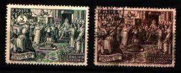 49184) VATICANO 15º Centenario Del Concilio Di Calcedonia - 31 Ottobre 1951 2 VALORI MLH*-USATO - Used Stamps