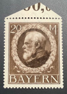 Mi 109 I ** LUXUS Gepr Bauer BPP Guter Friedensdruck Postfrisch/MNH, Bayern 1914 20M Ludwig III (Baviére Bavaria - Ungebraucht