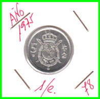 ESPAÑA  ( EUROPA ) -  MONEDA DE 5.00 Ptas. DE JUAN CARLOS I REY. DEL AÑO 1975 *78* NUEVA - S/C. - 5 Pesetas