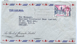 BERMUDA AIRMAIL 1969 / LONDON, ST MARY AXE, NATIONAL PROVINCIAL BANK / BANK OF BERMUDA - Bermuda