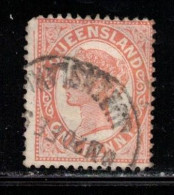 QUEENSLAND Scott # 104 Used - Queen Victoria - Used Stamps