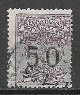 REGNO D'ITALIA 1924 SEGNATASSE PER VAGLIA RE V.EMANUELE III SOGGETTI ALLEGORICI SASS. 3  USATO VF - Segnatasse