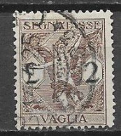 REGNO D'ITALIA 1924 SEGNATASSE PER VAGLIA RE V.EMANUELE III SOGGETTI ALLEGORICI SASS. 5 USATO VF - Strafport