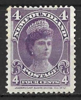 CANADA.." NEWFOUNDLAND  "...QUEEN VICTORIA..(1837-01..).." 1897."....4c.......SG89.....(CAT.VAL.£35..).....MH.. - 1865-1902