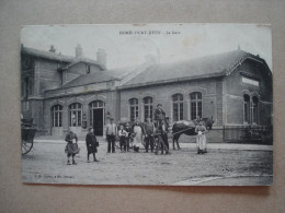 54 - HOMECOURT - JOEUF - La Gare (attelage...) - Homecourt