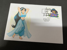 1-9-2023 (3 T 47) Australia - 2023 - Jasmine From Aladdin & Magical Lamp -  Issued 29-8-2023 (for Centenary Of Disney) - Storia Postale