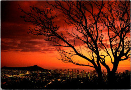 Hawaii Waikiki Skyline At Sunset - Honolulu