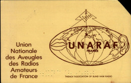 CARTE QSL.. UNARAF FRACE .   .1960 - Radio