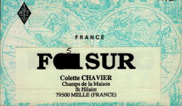 CARTE QSL.  FRANCE  .F 5 SUR.   .1996 - Radio