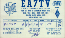 CARTE QSL.  EA7TV  SEVILLA  .1973 - Radio