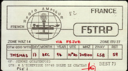 CARTE QSL. FRANCE  F5TRP  .1994  DOS VIERGE - Radio