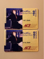 Mint USA UNITED STATES America Prepaid Telecard Phonecard, Jerry Lee Lewis Series (500EX), Set Of 2 Mint Cards - Collections