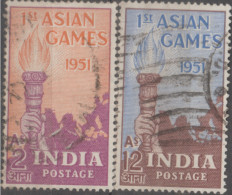 USED STAMP FROM 1951 INDIA ON FIRST ASIAN GAMES,NEW DELHI - Usados