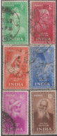 USED STAMP FROM 1952 INDIA ON SAINTS& POETS/KABIR/TULSIDAS/MEERA/SURDAS/GHALIB/RABINDRANATH - Usados