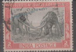 USED STAMP FROM 1951 INDIA ON  CENTENARY OF GEOLOGICAL SURVEY - Gebruikt