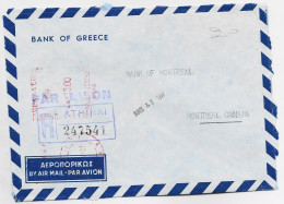 GRECE EMA 18.00 LETTRE COVER REC AVION ATHINAI 1961 TO CANADA - Lettres & Documents