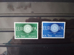 ISLANDE YT 301/302 EUROPA 1960* - 1960