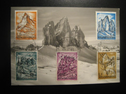 TRE CIME DI LAVAREDO Via Sassoni 1965 Cancel Climbing Climb Postcard Maxi Maximum Card SAN MARINO Italy Italia - Escalade