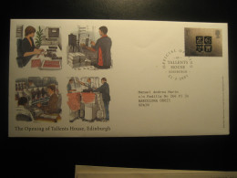 EDINBURGH Scotland 2001 The Opening Of Tallents House Cancel Cover GREAT BRITAIN - Covers & Documents