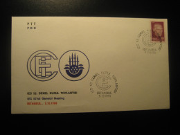 ISTANBUL 1988 IEC General Meeting Cancel Cover TURKEY - Storia Postale