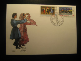 ANKARA 1981 Europa CEPT Typical Dances Folklore FDC Cancel Cover TURKEY - Storia Postale