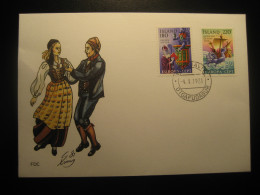 REYKJAVIK 1981 Europa CEPT Typical Dances Folklore Mythology Mythologie FDC Cancel Cover ICELAND - Covers & Documents