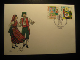 LISBOA 1981 Europa CEPT Typical Dances Folklore FDC Cancel Cover PORTUGAL - Brieven En Documenten