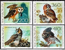 Hungary - 2017 - Owls - Mint Stamp Set - Neufs