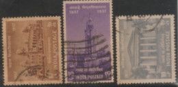 USED STAMP FROM 1957 INDIA ON CENTENARY OF UNIVERSITIES/BOMBAY,CALCUTTA & MADRAS - Oblitérés